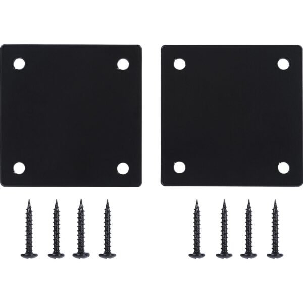 Lorell Mounting Plate for Modular Device - Black Iron - 2 / Pack (LLR86942)