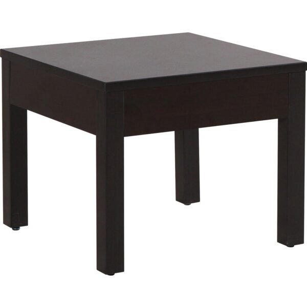 Lorell Occasional Corner Table Square Top - Square Leg Base - 24" Table Top Length x 24" Table Top Width x 1" Table Top Thickness - 20" Height x 23.88" Width x 23.88" Depth -...