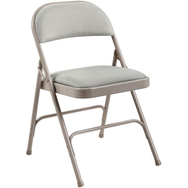 Lorell Padded Folding Chairs Beige Seat Color - Fabric Seat Material - Beige Back Color - Fabric Back Material - Powder Coated Frame Color - Steel Frame Material - 4 / Carton...