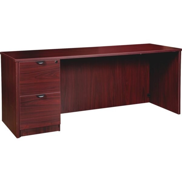Lorell Prominence 2.0 Left-Pedestal Credenza 29" Height x 72" Width x 24" Depth, x 1" Thickness Top - 2 x File Drawer(s) - Single Pedestal on Left Side - Band Edge - Material:...