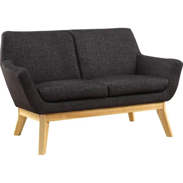 Lorell Quintessence Collection Loveseat 32.8" Height x 19.8" Width x 53.1" Length - Finish: Black (LLR68959)