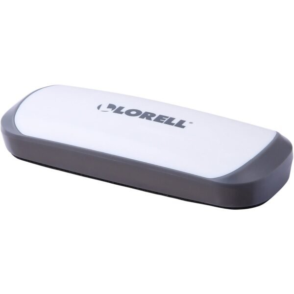 Lorell Rare Earth Magnet Board Eraser Magnetic - Black, White - Plastic - 1 Each (LLR52559)