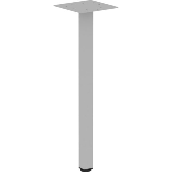 Lorell Relevance Series Offset Square Leg Powder Coated Silver Square Leg Base - 28.50" Height x 7.87" Width - Assembly Required - 1 Each (LLR16250)
