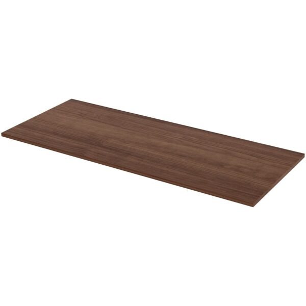 Lorell Relevance Series Tabletop Walnut Rectangle, Laminated Top - Adjustable Height - 72" Table Top Width x 30" Table Top Depth x 1" Table Top Thickness - Assembly Required - 1...