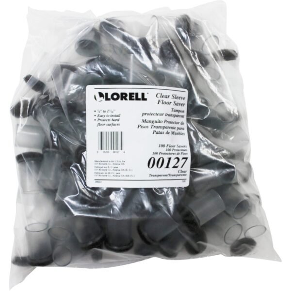 Lorell Sleeve Floor Protectors Clear, Transparent - 100/Bag (LLR00127)