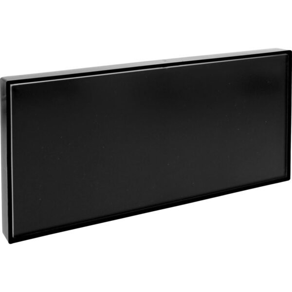 Lorell Snap Plate Architectural Sign 8" Width x 4" Height x 8" Depth - Rectangular Shape - Surface-mountable - Easy Readability, Injection-molded, Easy to Use - Plastic - Black...