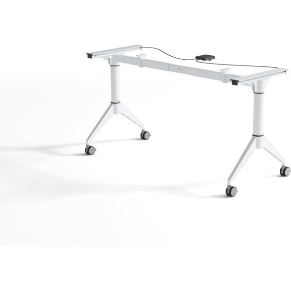 Lorell Spry Nesting Training Table Base White Folding Base - 2 Legs - 29.50" Height - Assembly Required - Cold-rolled Steel (CRS) - 1 Each (LLR60739)