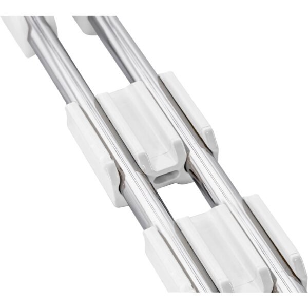 Lorell Stacking Chair Ganging Clips White - Plastic - 16 / Pack (LLR42955)