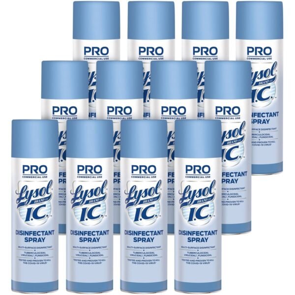 Lysol® Pro Hospital Grade Lysol® I.C. Disinfectant Spray, 12 Cans (95029CT)