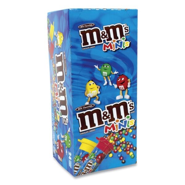 M&M's Milk Chocolate Mini Tubes, 1.08 oz, 24 Tubes/Box (20900061)