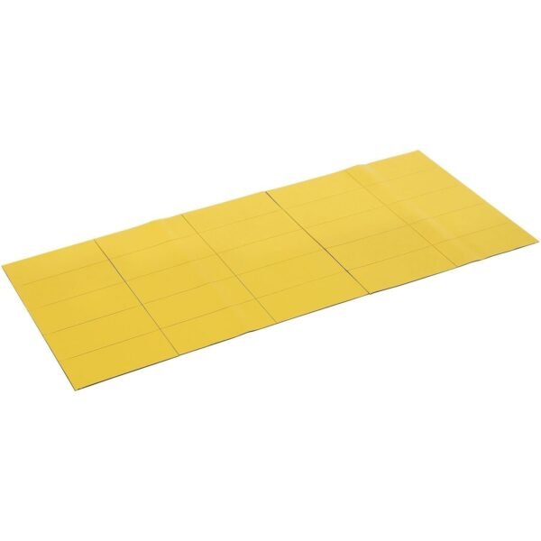 MasterVision 2" Magnetic Dry Erase Strips 2" Length x 0.88" Width - Yellow - For Board, Steel - 25 / Bag (FM2403)