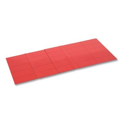 MasterVision Dry Erase Magnetic Tape Strips, 0.88 x 2, Red, 25/Pack 0.88" Length x 2" Width - Red - For Board, Color Coding - 25 / Pack (FM2404)