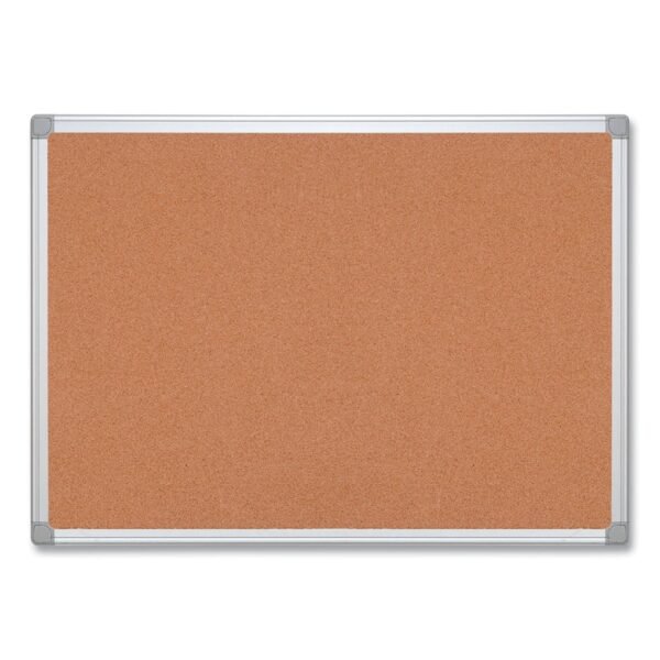 MasterVision Earth Cork Board, 48 x 36, Tan Surface, Silver Aluminum Frame (CA051790)