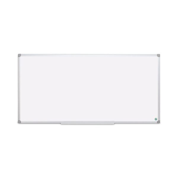 MasterVision Earth Silver Easy-Clean Dry Erase Board, 96 x 48, White Surface, Silver Aluminum Frame (CR1520790)