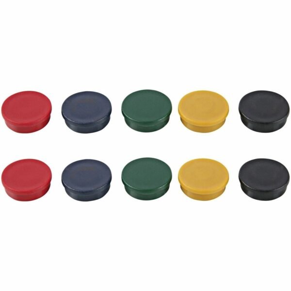 MasterVision Planning Board Super Magnets 0.9" Diameter - Round - 10 / Pack - Gray (IM140909)