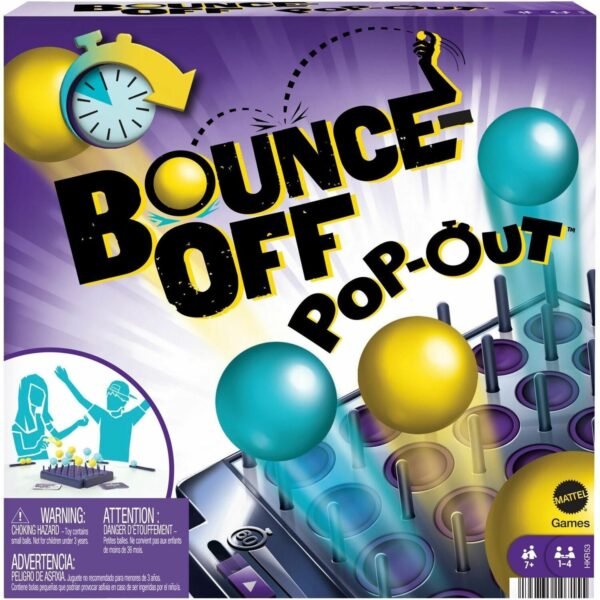 Mattel Bounce-Off Pop-Out Ball Bouncing Game Multicolor (HKR53)