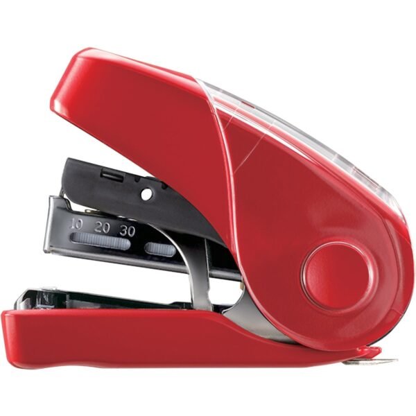 MAX Flat Clinch Mini Stapler Staples Upto 25 Sheet - Red - 1 Each (HD10FL3RD)