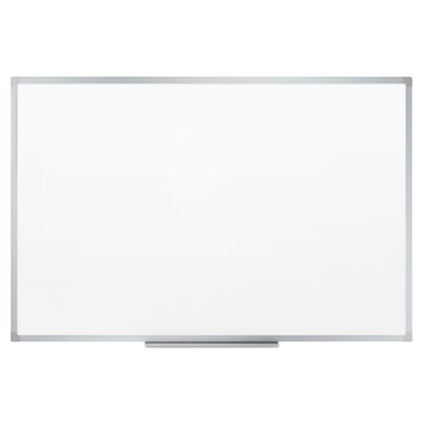 Mead Dry Erase Board with Aluminum Frame, 36 x 24, Melamine White Surface, Silver Aluminum Frame (85356)