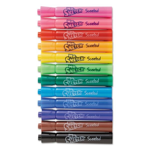 Mr. Sketch Scented Watercolor Marker Classroom Set, Broad Chisel Tip, Assorted Colors, 192/Set (1905311)