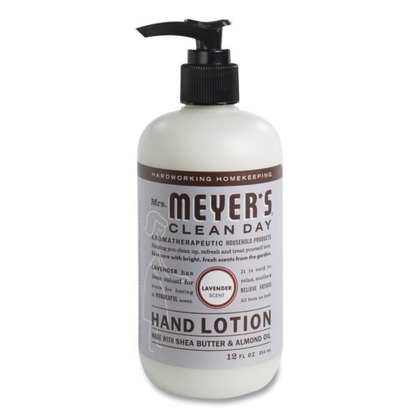 Mrs. Meyer's Clean Day Hand Lotion, 12 oz Pump Bottle, Lavender (686640)
