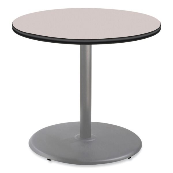 NPS Cafe Table, 36" Diameter x 30h, Round Top/Base, Gray Nebula Top, Gray Base (CG13636RD1GY)
