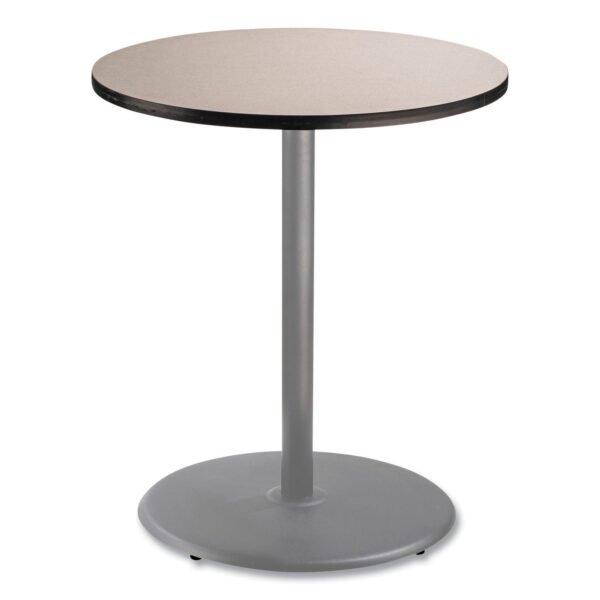 NPS Cafe Table, 36" Diameter x 42h, Round Top/Base, Gray Nebula Top, Gray Base (CG13636RB1GY)