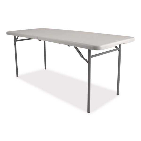 NPS Comfort Max Fold-in-Half Table, Rectangular, 96w x 30d x 29.25h, Speckled Gray Top, Gray Base/Legs (CMFIH3096)