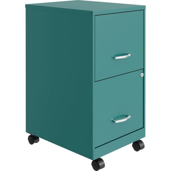 NuSparc Mobile File Cabinet 14.2" Width x 18" Depth x 26.5" Height for File - Letter - Mobility, Locking Drawer, Glide Suspension, 3/4 Drawer Extension, Cam Lock, Nonporous...