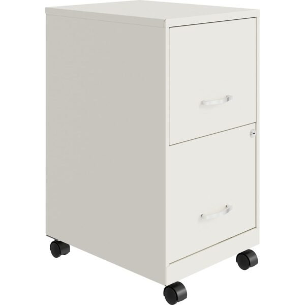 NuSparc Mobile File Cabinet 14.2" Width x 18" Depth x 26.5" Height for File - Letter - Mobility, Locking Drawer, Glide Suspension, 3/4 Drawer Extension, Cam Lock, Nonporous...