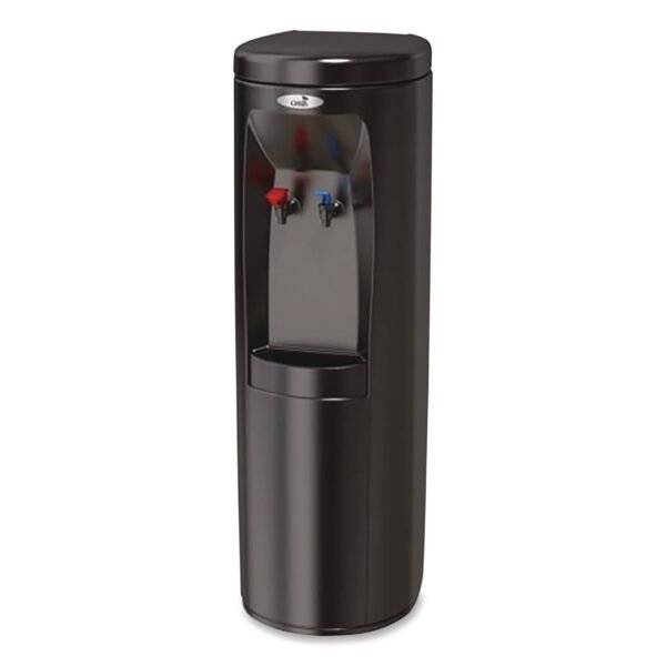 Oasis Atlantis Hot and Cold Water Dispenser, 1.4 gal, 12.8 x 13 x 40.5, Black (504009)