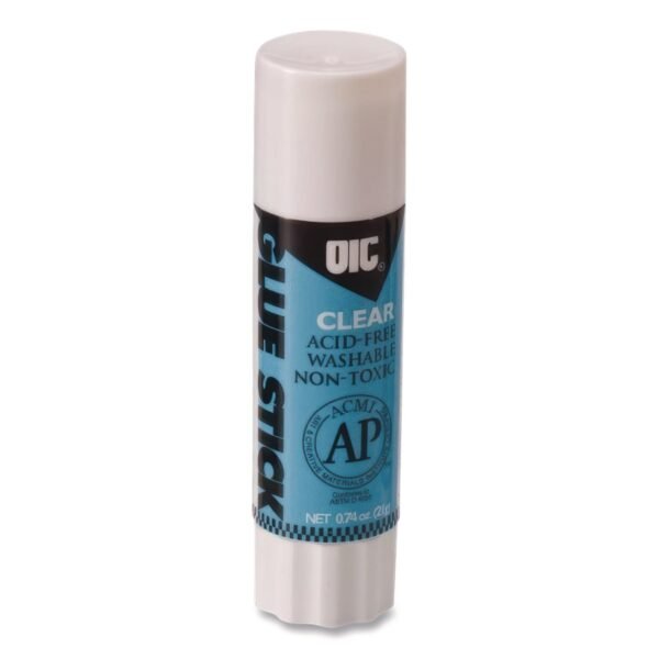 Officemate Glue Stick, 0.74 oz, Dries Clear (50002)