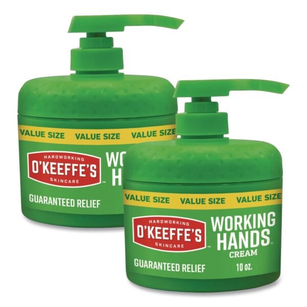 O'Keeffe's Working Hands Hand Cream, 10 oz Pump Bottle, 2/Carton (116639)