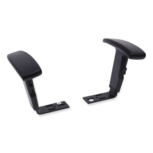 Optional Height-Adjustable T-Arms for Alera Essentia and Interval Series Chairs, Black, 2/Set (ALEIN49AKA10B)