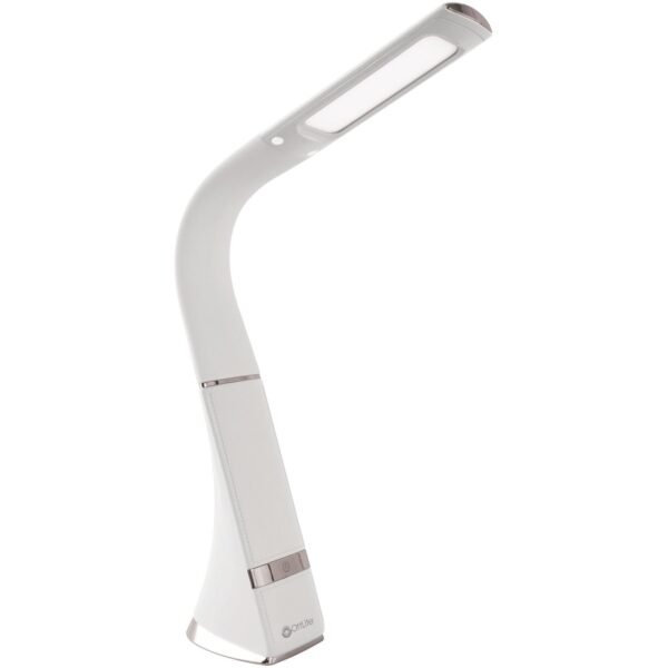 OttLite Wellness Desk Lamp LED Bulb - Rechargeable Battery, USB Charging - Desk Mountable - White - for Home, Kitchen, Table (CS59089SHPR)