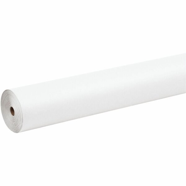 Pacon Antimicrobial Paper Rolls School, Drawing, Banner, Display, Office, Restaurant, Sketching - 48" Width x 200 ft Length - White - Paper - 1 Roll (P1050101)