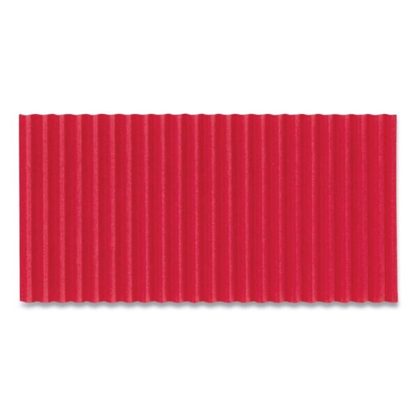 Pacon Corobuff Corrugated Paper Roll, 48" x 25 ft, Flame Red (0011031)