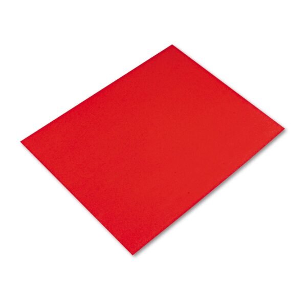 Pacon Four-Ply Railroad Board, 22 x 28, Red, 25/Carton (54751)
