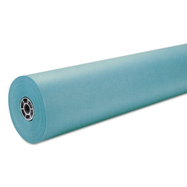 Pacon Rainbow Duo-Finish Colored Kraft Paper, 35 lb Wrapping Weight, 36" x 1,000 ft, Aqua (63160)