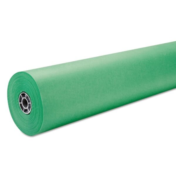 Pacon Rainbow Duo-Finish Colored Kraft Paper, 35 lb Wrapping Weight, 36" x 1,000 ft, Brite Green (63130)