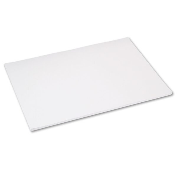 Pacon Tru-Ray Construction Paper, 76 lb Text Weight, 18 x 24, White, 50/Pack (103090)