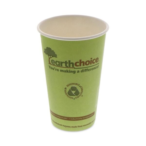 Pactiv EarthChoice Compostable Paper Cup, 16 oz, Green, 1,000/Carton (DPHC16EC)
