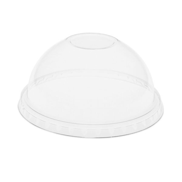 Pactiv EarthChoice Strawless RPET Lid, Dome Lid, Clear, Fits 12 oz to 24 oz "B" Cups, Clear, 1,020/Carton (YPDL24CNH)