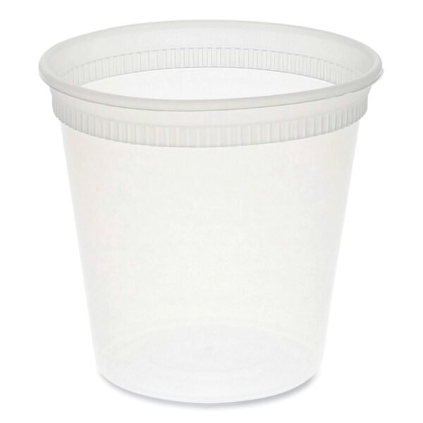 Pactiv Newspring DELItainer Microwavable Container, 24 oz, 4.55 x 4.55 x 4.35, Clear, Plastic, 480/Carton (YL5024)