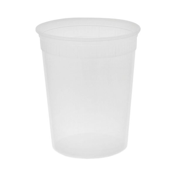 Pactiv Newspring DELItainer Microwavable Container, 32 oz, 4.55 x 4.55 x 5.55, Natural, Plastic, 480/Carton (SD5032Y)
