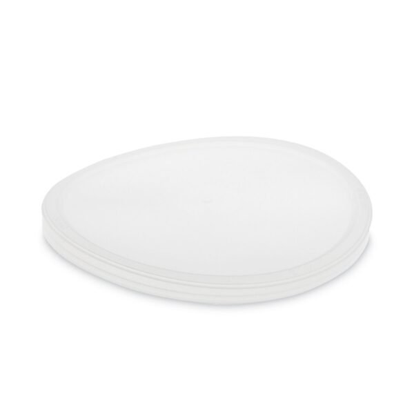 Pactiv Newspring DELItainer Microwavable Container Lid, 6.45" Diameter x 0.45" h, Translucent, Plastic, 120/Carton (NL640L)