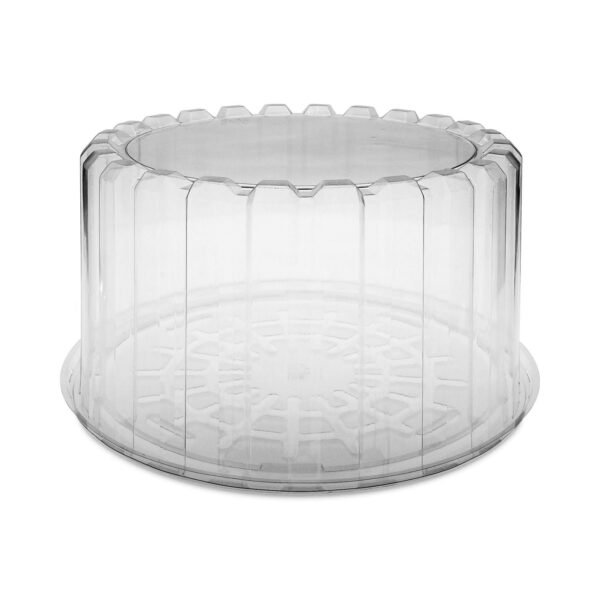 Pactiv Plastic Cake Container, Deep 8" Cake Container, 9.25" Diameter x 5"h, Clear, 100/Carton (YCI898010000)
