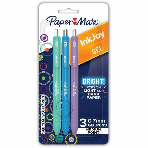 Paper Mate InkJoy Gel Pens 0.7 mm Pen Point - Assorted Ink - Gel-based - 3 / Pack (2209788)