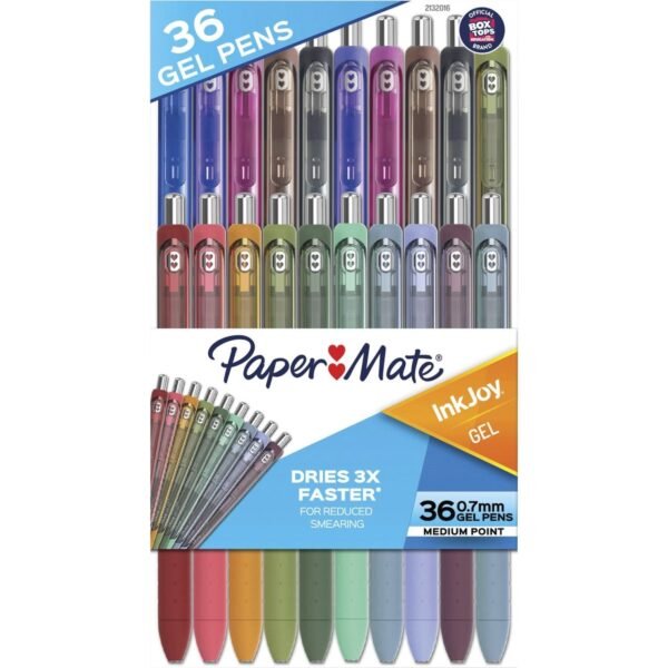 Paper Mate InkJoy Gel Pens Multi Ink - Gel-based - 36 / Pack (2132016)