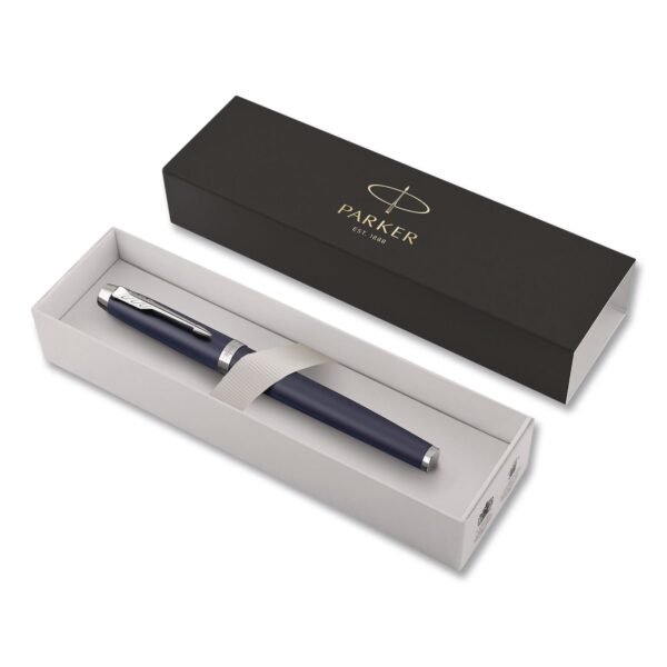 Parker IM Premium Rollerball Pen, Gift Box, Stick, Fine 0.7 mm, Black Ink, Black/Chrome Barrel (1931661)