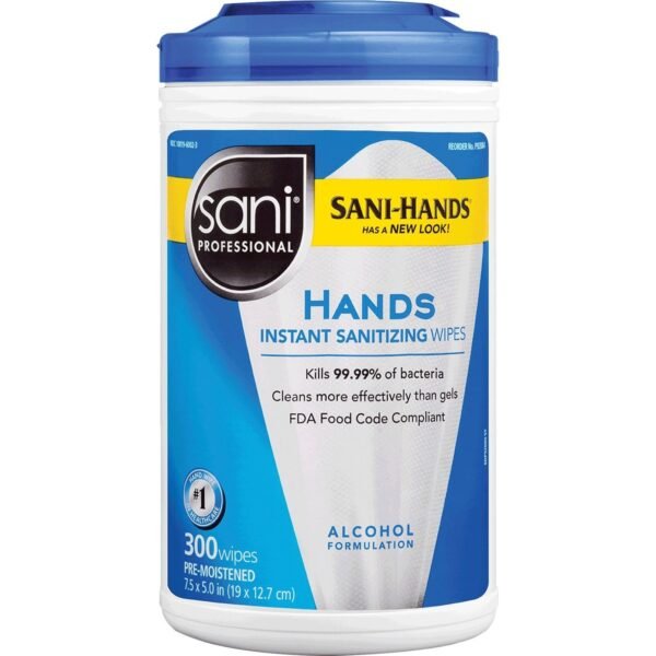 PDI Hands Instant Sanitizing Wipes WhiteTub - 300/Tub - 1 Each (P92084)